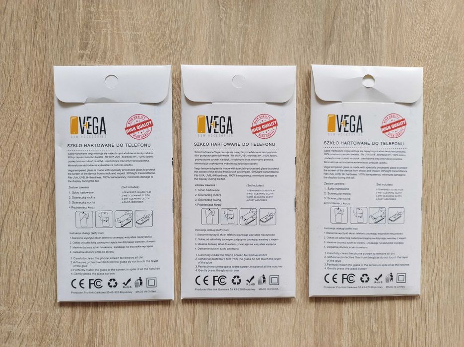 NOWE szkło ochronne hartowane do telefonu LG K10 2017 zestaw 3 sztuki