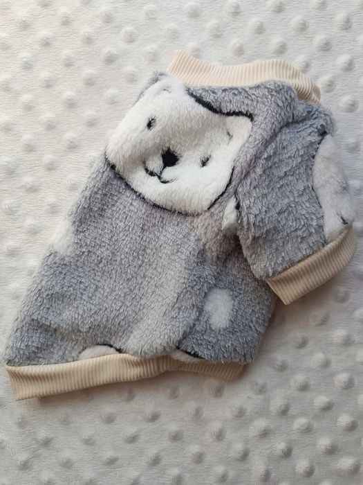Sweterek w białe misie dla pieska XS S M L XL ubranko dla psa