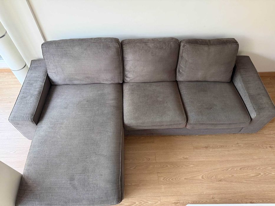 Sofá IKEA Chaise Longue Cinza