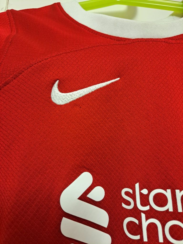 Koszulka piłkarska, sportowa, dziecięca Nike Liverpool FC 23/24, czerw