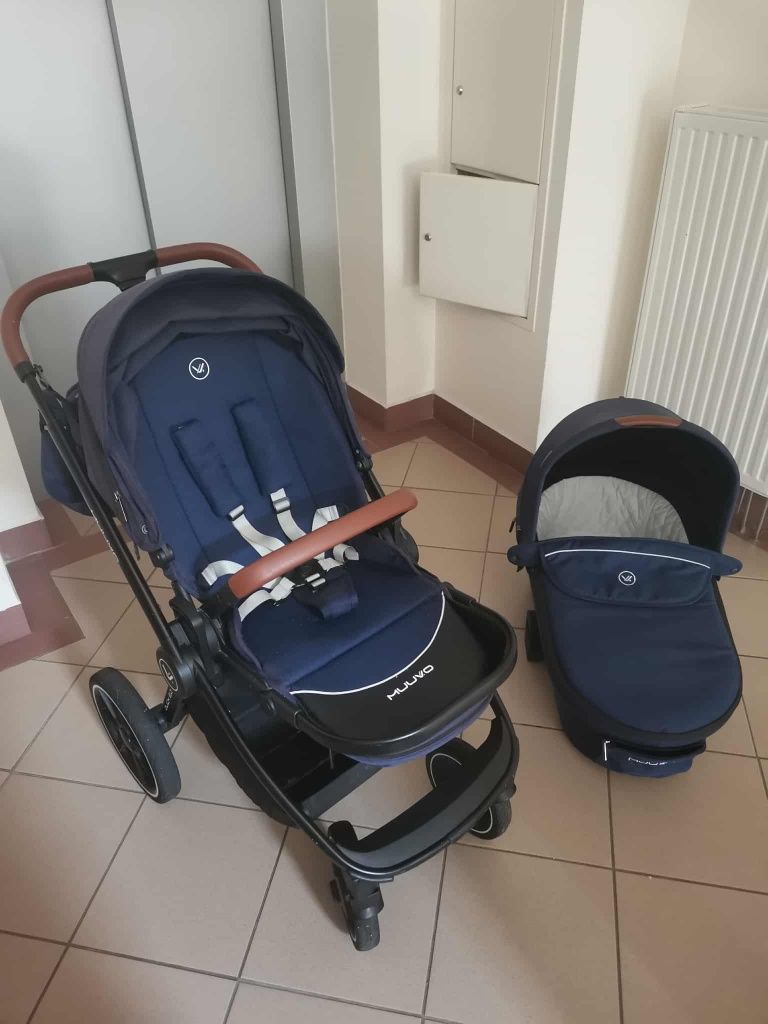 Wózek Muuvo Quick 2.0 gondola + spacerówka + akcesoria