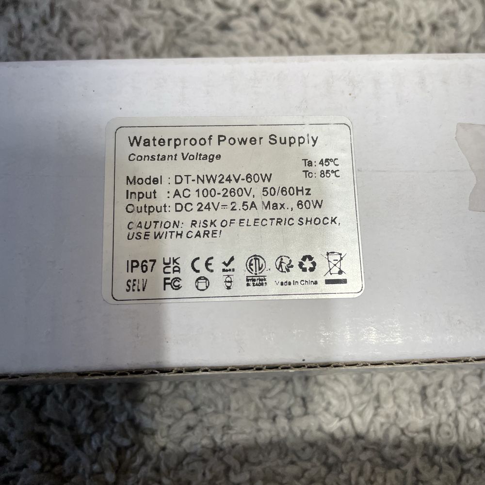 REYLAX Transformator, zasilacz, sterownik LED 60W 24V 2,5 A  (10)