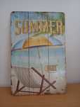 Placa Metal efeito rustico SUMMER