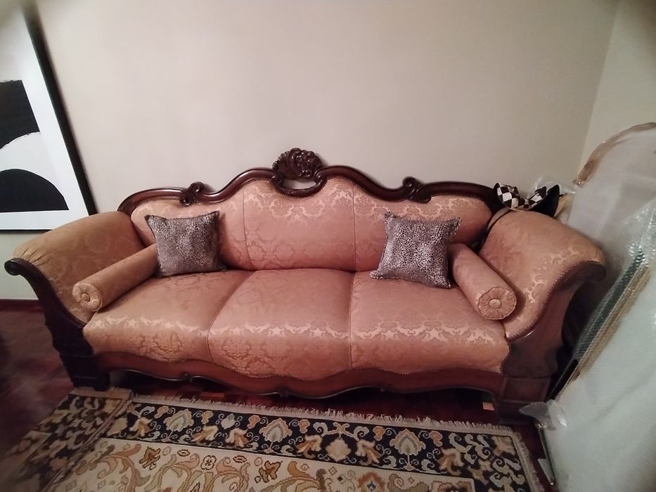 Sofá em tons de beje