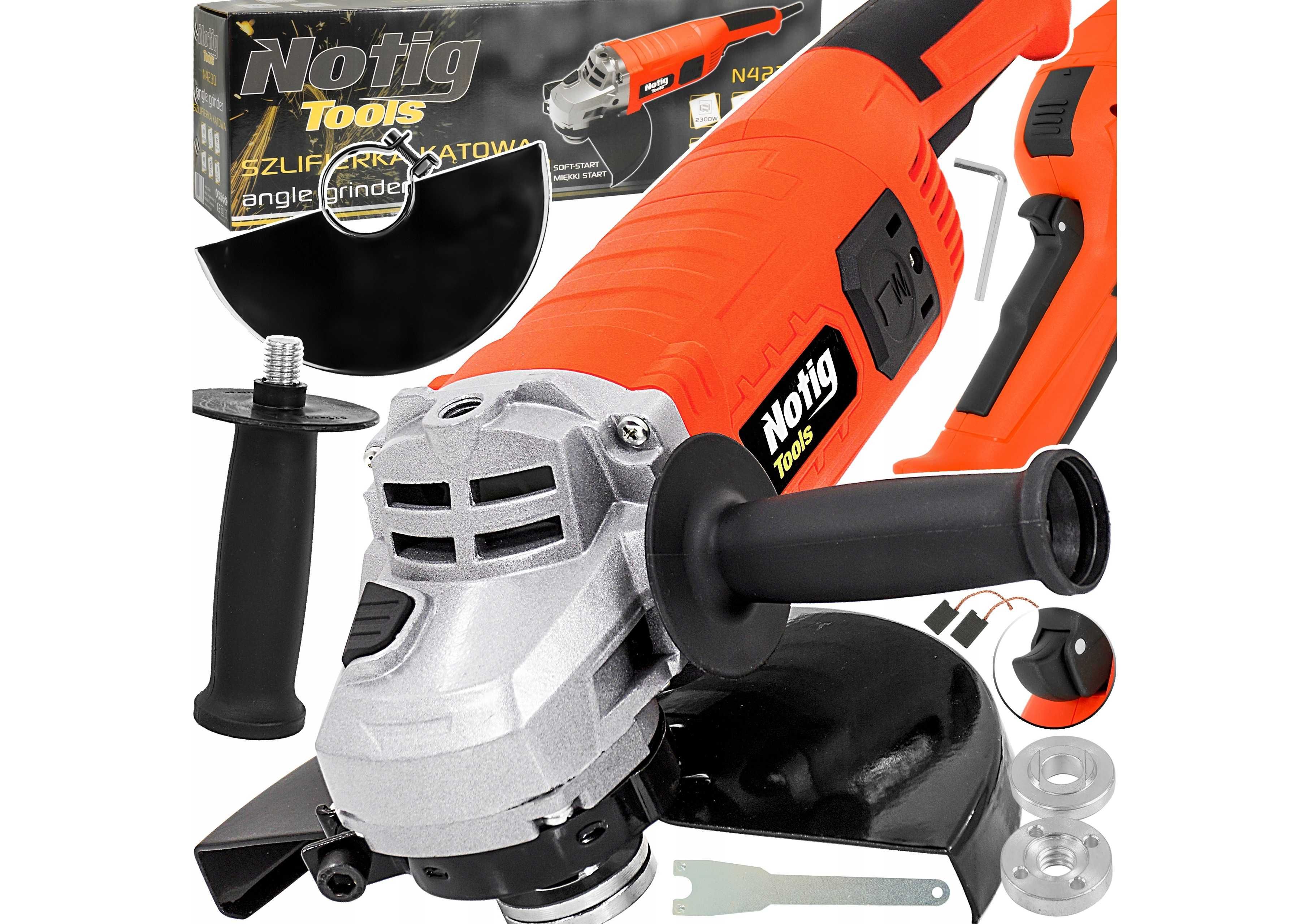 SZLIFIERKA KĄTOWA 230mm kątówka WOLNY START 2300W 2361
