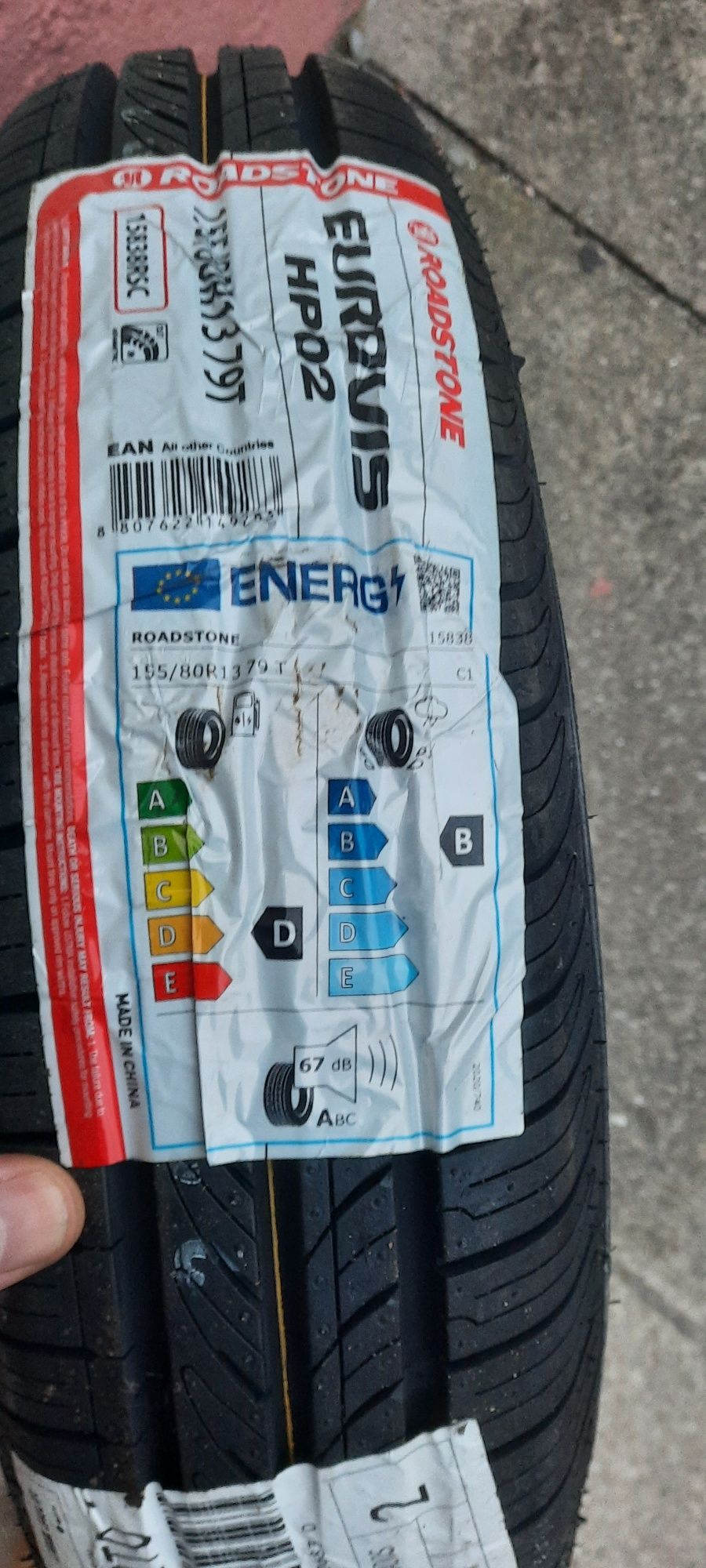 Vendo 2 pneus novos 155/80/R13