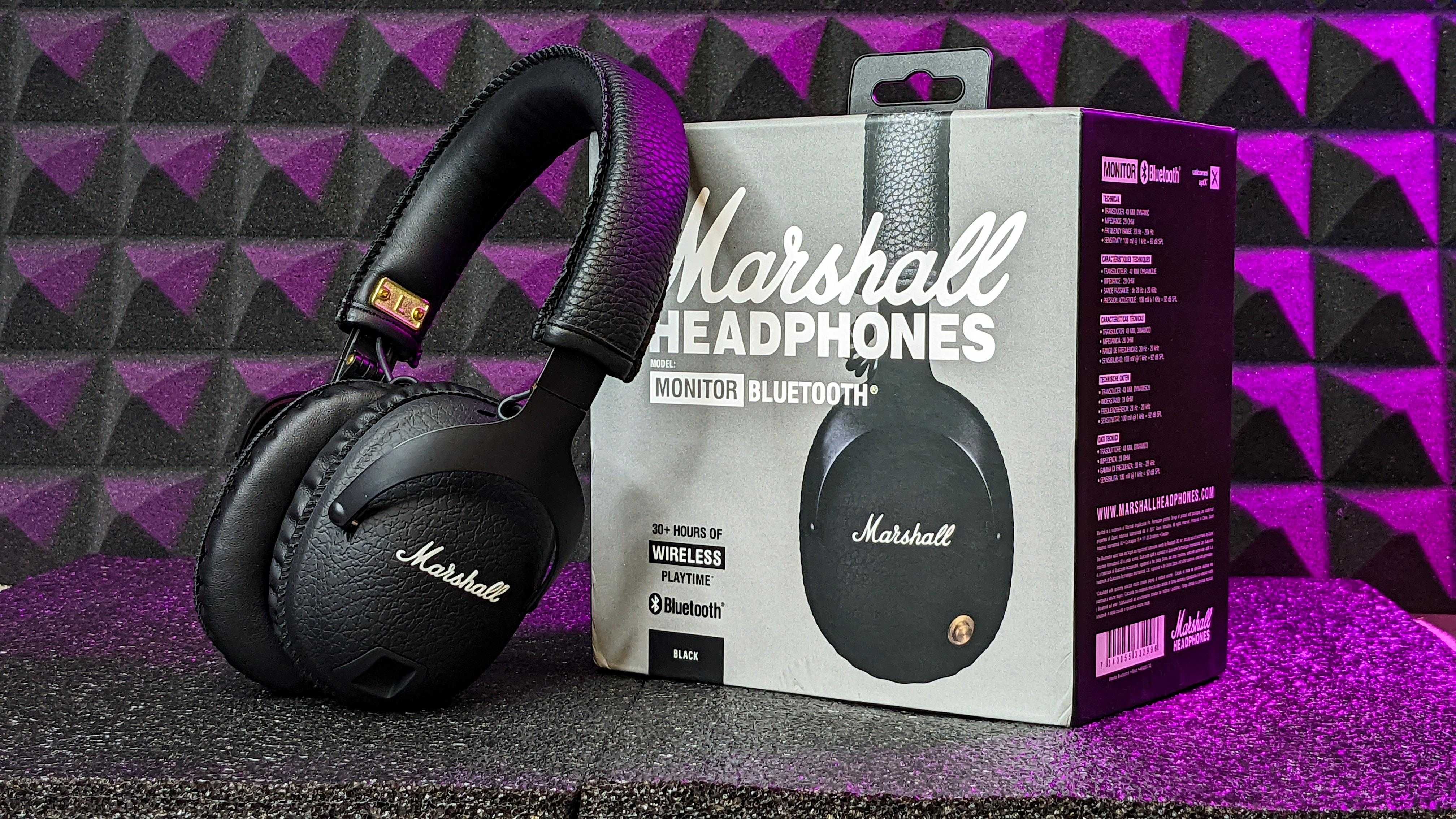 Наушники Marshall Monitor Black I Bluetooth + кабель!