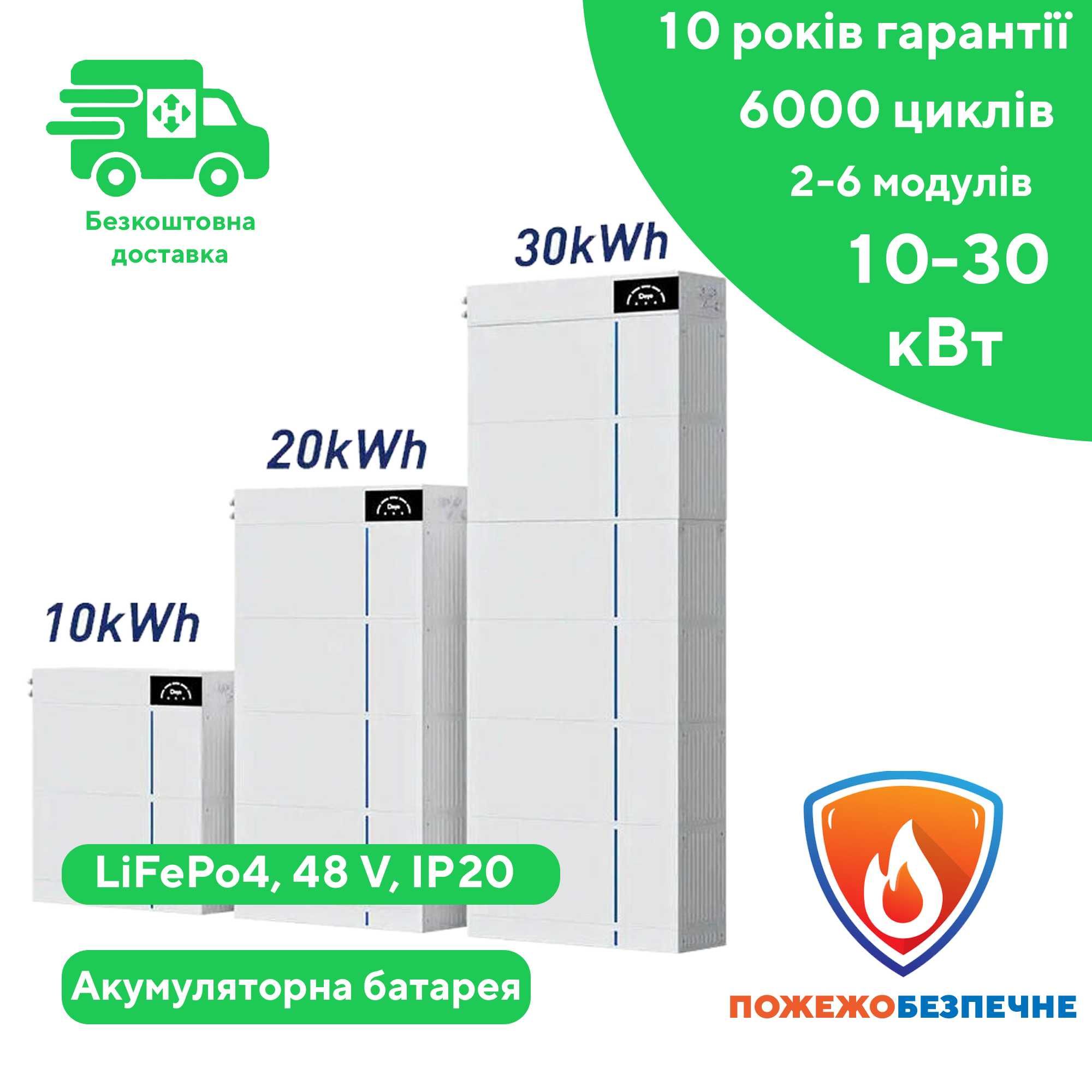 Акумулятор літій-залізо фосфатний Deye AI-W5.1-10kWh 10,24 кВт АКБ