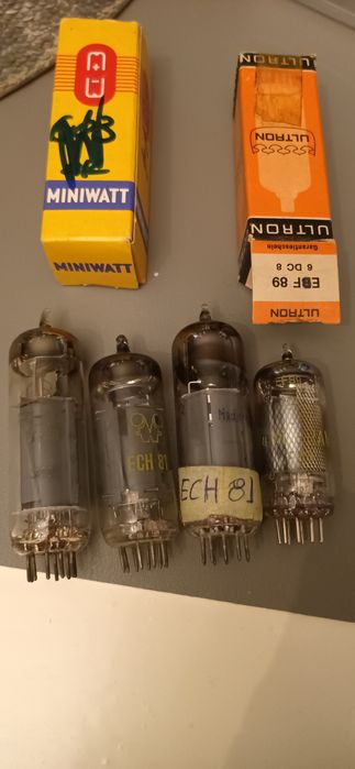 Lampy elektronowe ze zdjęcia