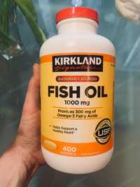 Риб'ячий жир, Fish Oil, Kirkland Signature (Кіркланд), 1000 мг.400 таб