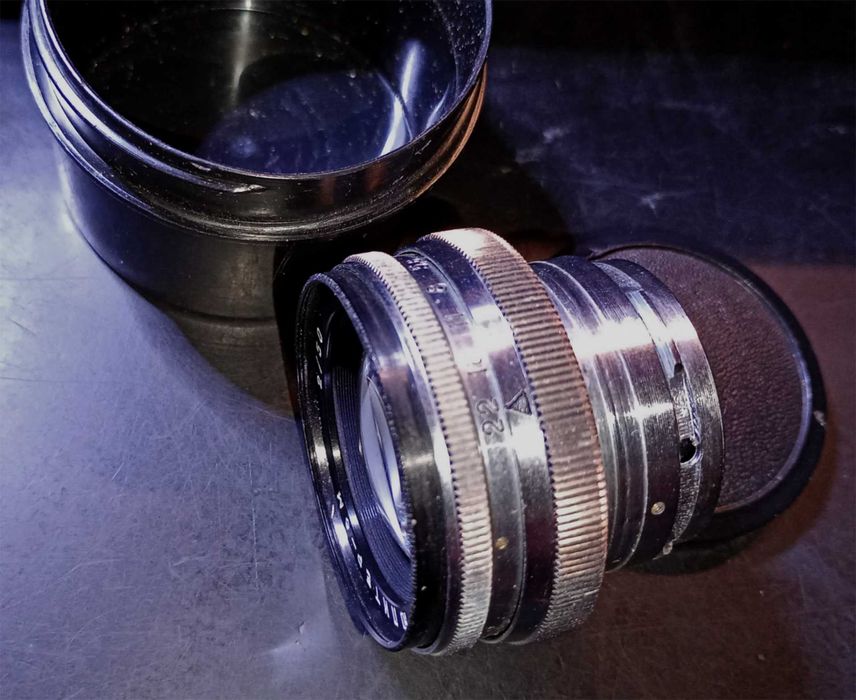 Об'єктив Юпитер-8М 50mm f2,0 Kiev-Contax 45° /  Киев-19