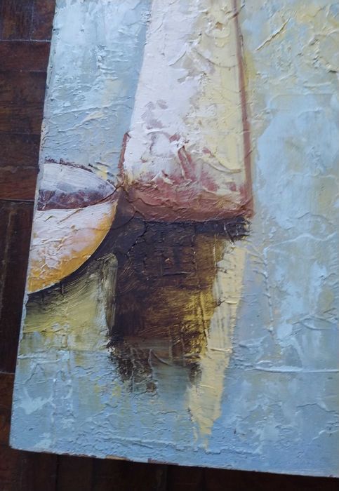 Quadro natureza morta "Vinho e fruta"