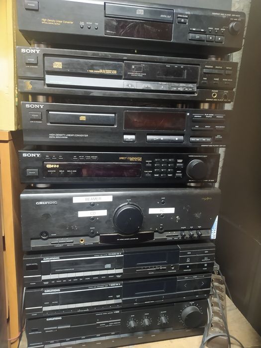 Zestaw  SABA Sony  Grundig Technics Sherwood Jvc