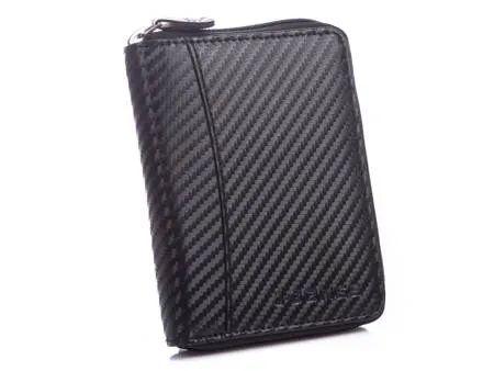 portfel męski czarny  zapinany na zamek  J Jones