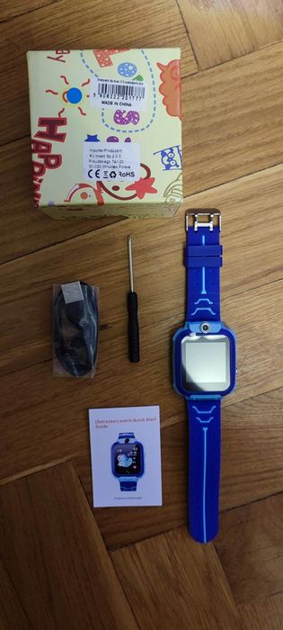 Smartwatch dla dzieci ZEGAREK GPS LOKALIZATOR Niebieski