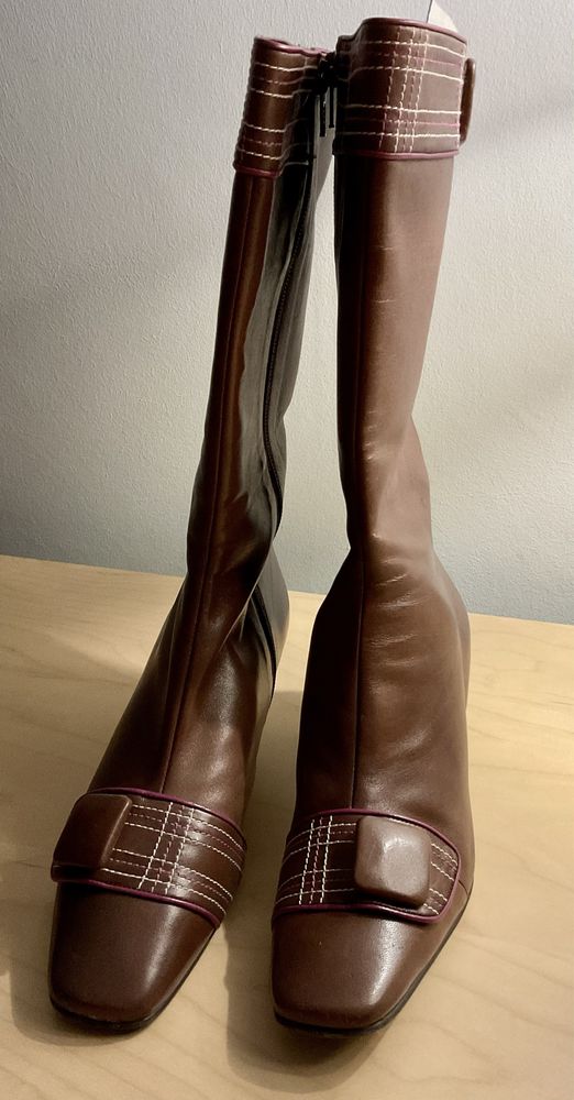 Botas castanhas e rosa Salvador Sapena