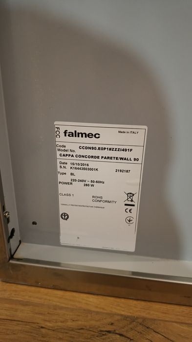 Okap przyścienny Falmec Concorde 90