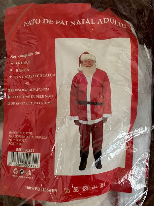 Fato pai natal adulto