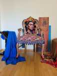 Fotel Frida Kahlo w stylu boho chic