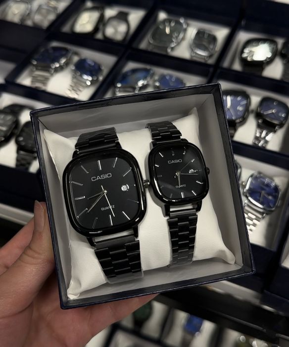 Часы Касио парные, мужские и женские часы Casio в подарочной упаковке