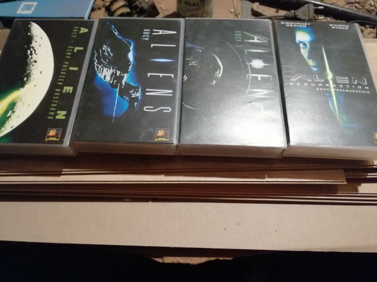 Zestaw VHS alien wszystkie części oryginalne opakowanie