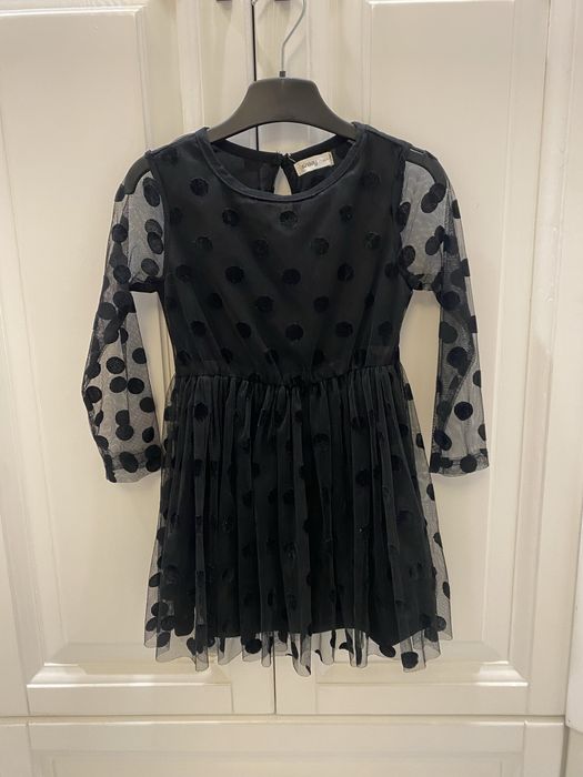 Сукня святкова на довгий рукав з фатіном