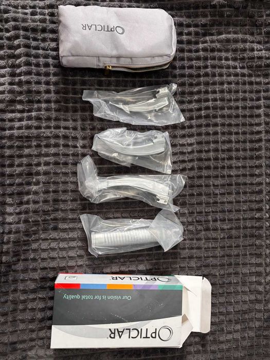 Ларингоскоп opticlar (рукоятка,3 клинка:2,3,4, сумка, батарейки)