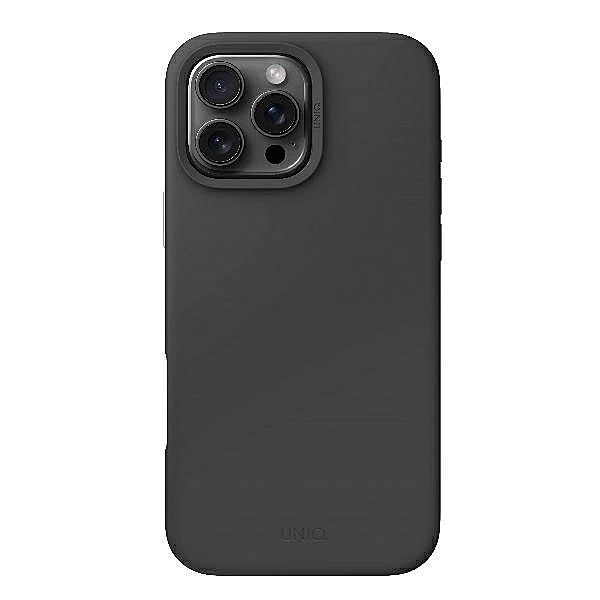 UNIQ etui Lino Hue iPhone 16 Pro Max 6.9" Magclick Charging szary/char