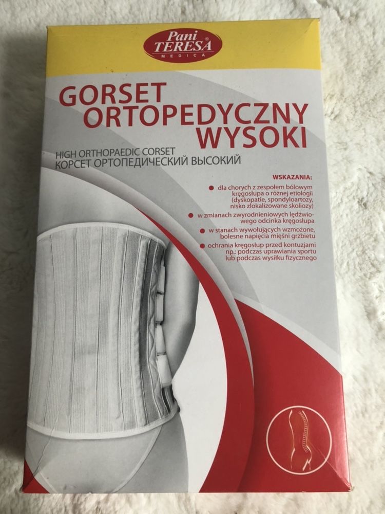 PANI TERESA® Gorset ortopedyczny lędźwiowo – krzyżowy Rozmiar M