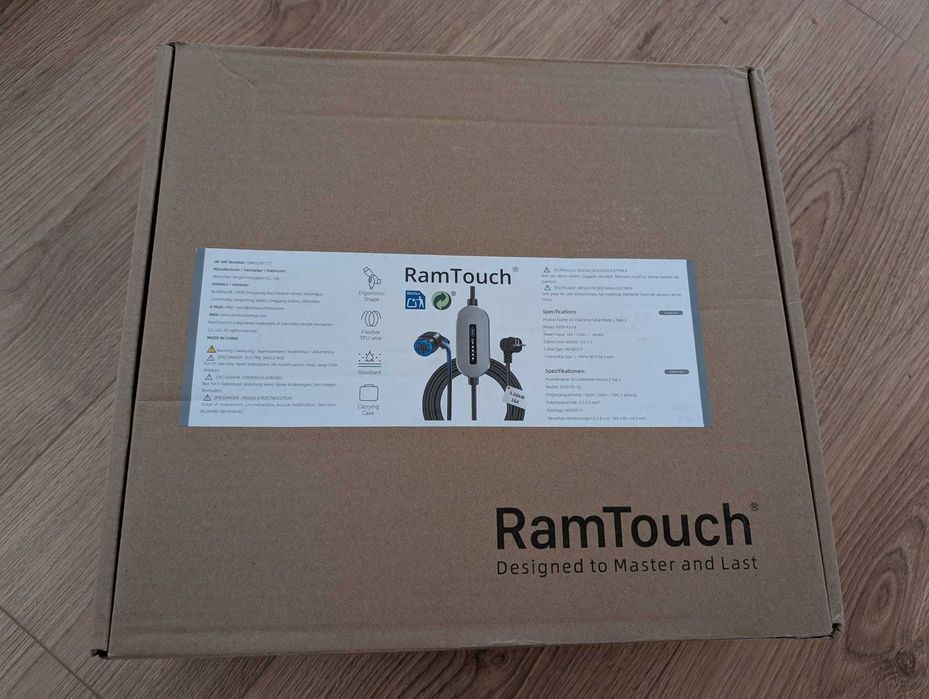 Carregador carro elétrico 16Amp Tipo2 monofásico(tomada doméstica)Novo