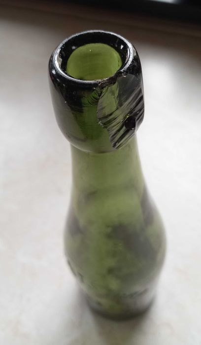 Lipinki Łużyckie Linderode A. Hentschke - przedwojenna butelka piwna.