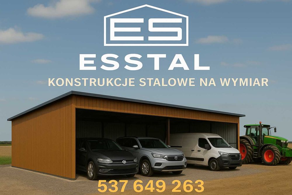 Carport - Zadaszenie | Garaż Blaszany| Wiata |Schowek|Wiatka – ESSTAL*