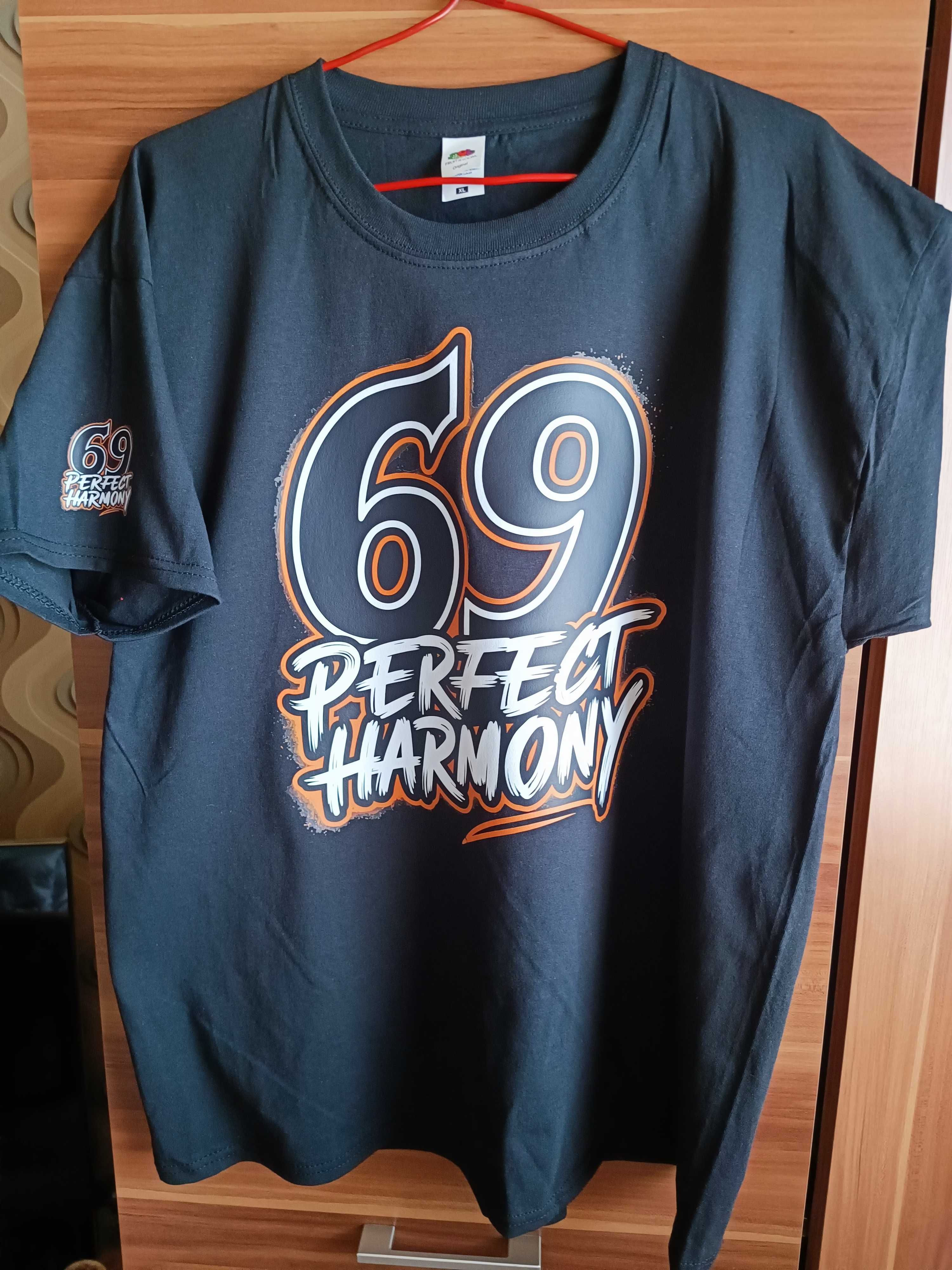 czarny meski tshirt xl '69 PERFECT HARMONY''