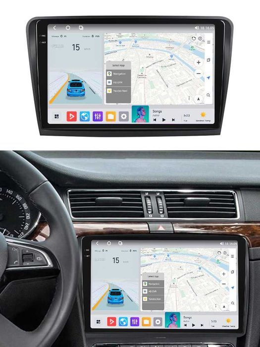 Штатна магнітола Mekede M6Plus-3D Skoda SuperB (2008-2015) QleD
