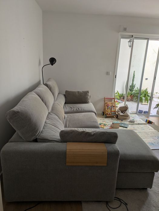 ESKILSTUNA sofa ikea
Sofá 3 lugares c/chaise longue, Hillared bege
799