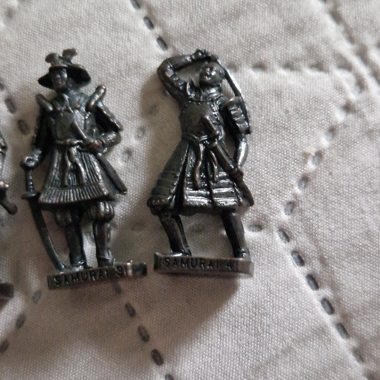 Samuraj metalowe figurki z Kinder niespodzianka