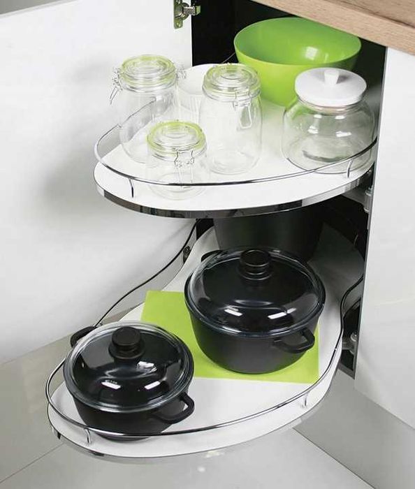 Полка угловая (магический угол) OPTIMA 800/450 правая РЕЙС