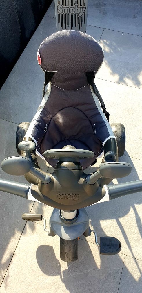 Rowerek Trójkołowy Baby Driver Komfort Plus Szary