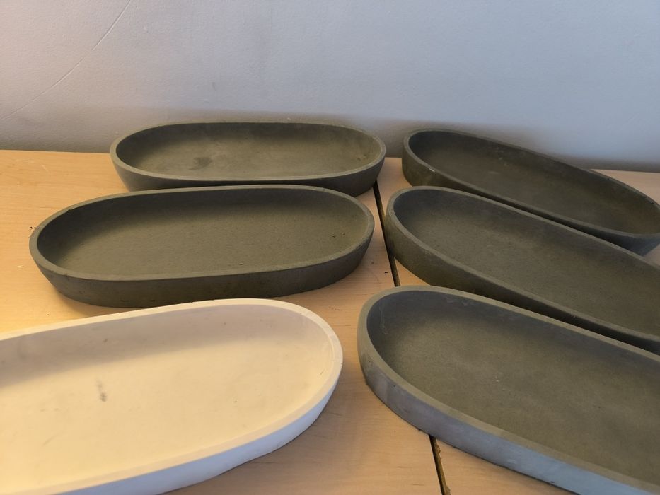 Betonowe misy / doniczki dekoracyjne – loft, skandynawski styl, ręczni