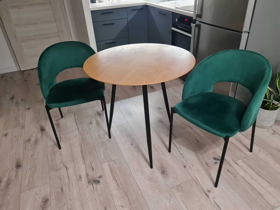2 krzesła Halmar zielone
