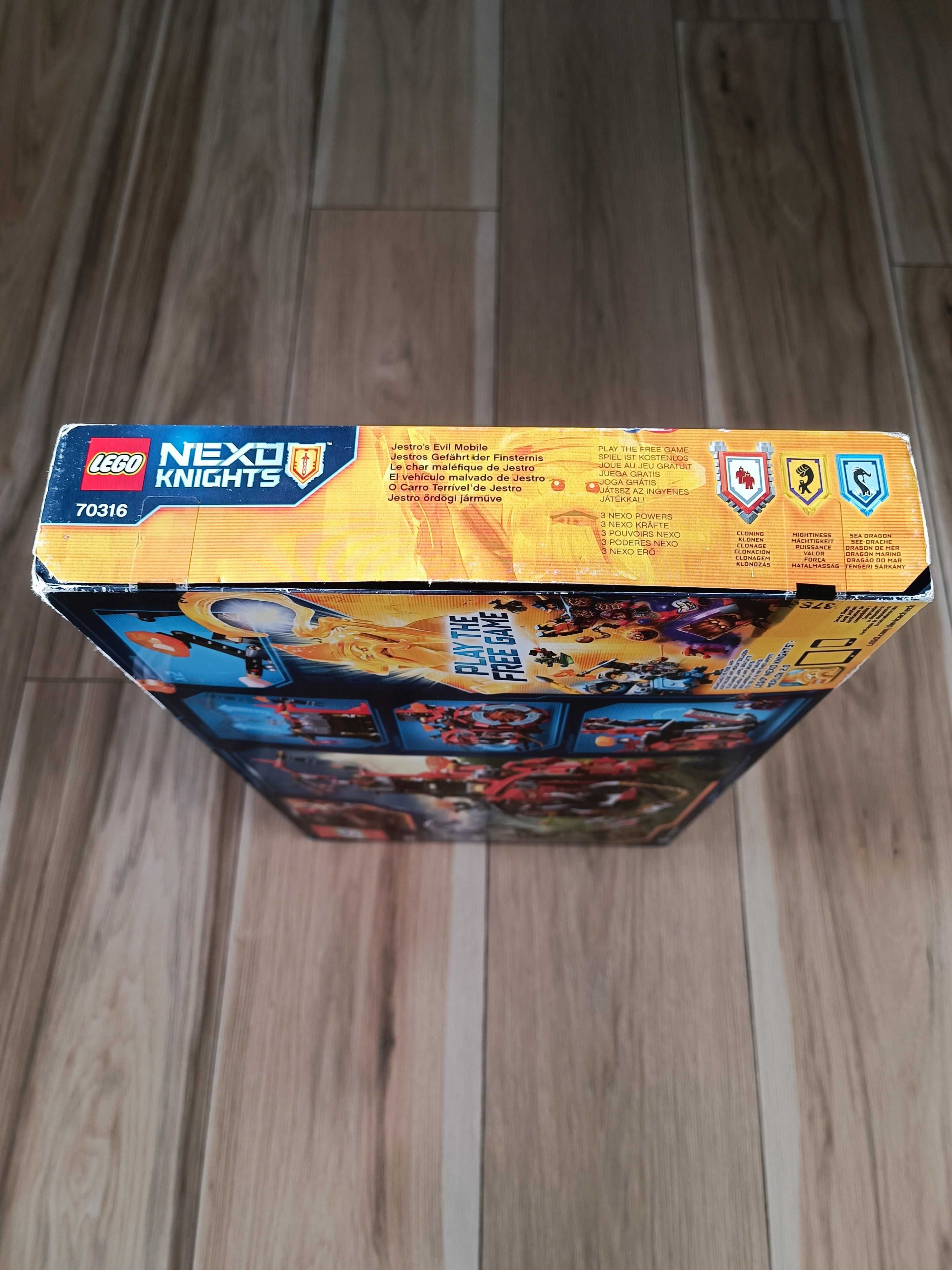 LEGO Nexo Knights 70316 - Pojazd Zła Jestro - NOWY - Wysyłka OLX