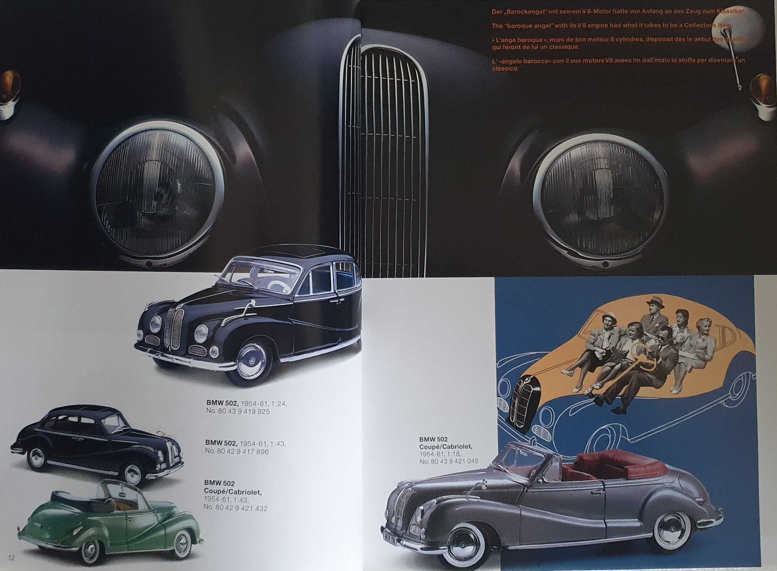 Catálogo BMW Mobile Tradition - Boutique - Artigos de Coleção - 1998