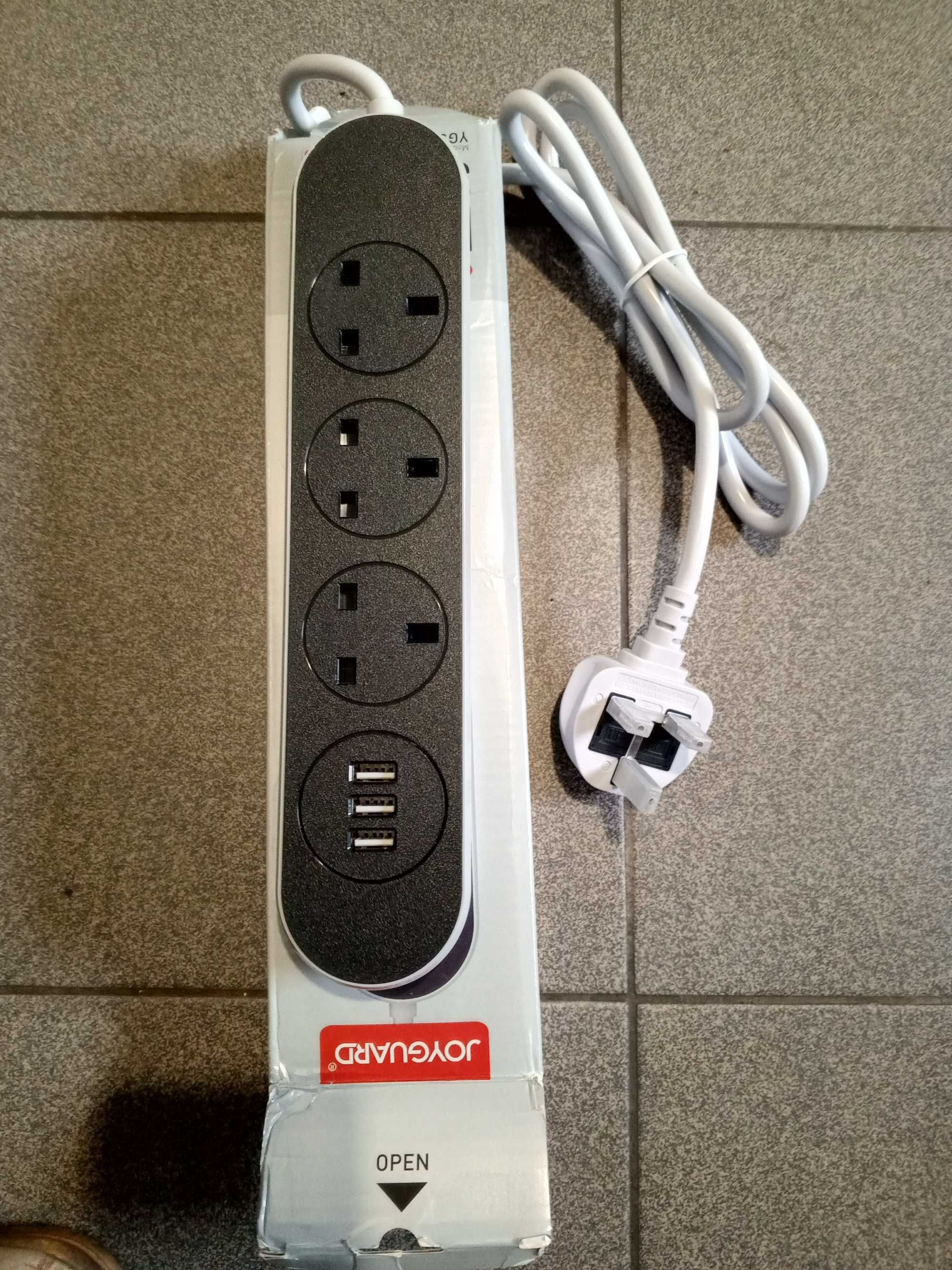 Listwa zasilająca anti static power socket z USB x3