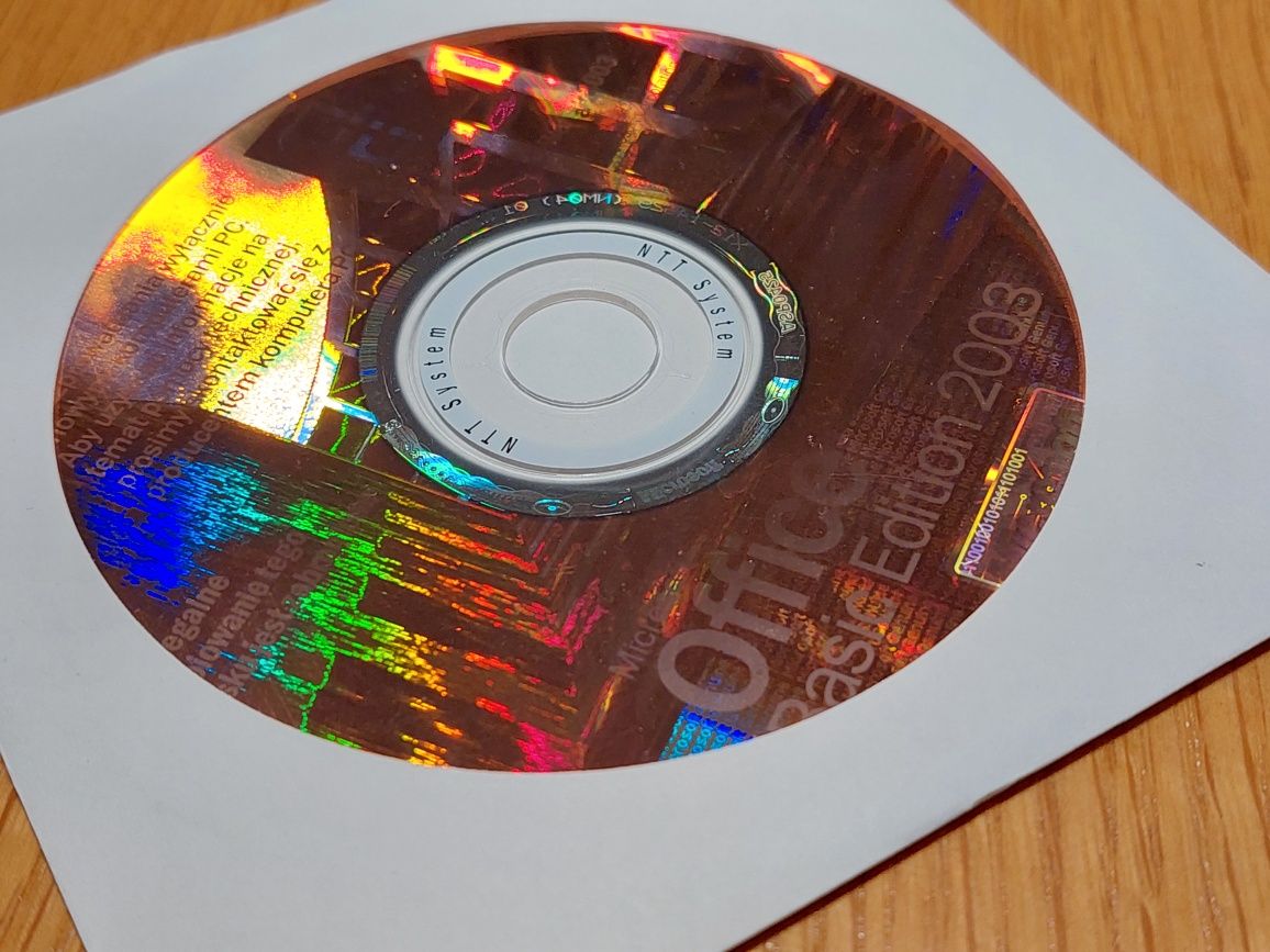 Płyta nośnik instalacyjny CD Microsoft Office Basic Edition 2003