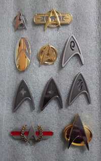 10 pins Star Trek formato combadge