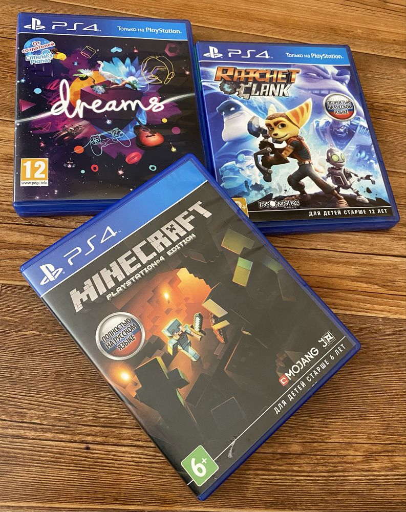 Sony PS4: Minecraft, Знание Сила, Безумцы, UFC 4, Doom, Gran Turismo.