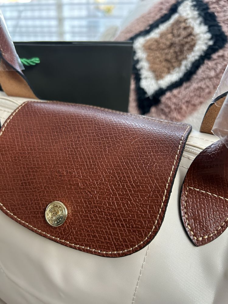 Torebka Longchamp kremowa M