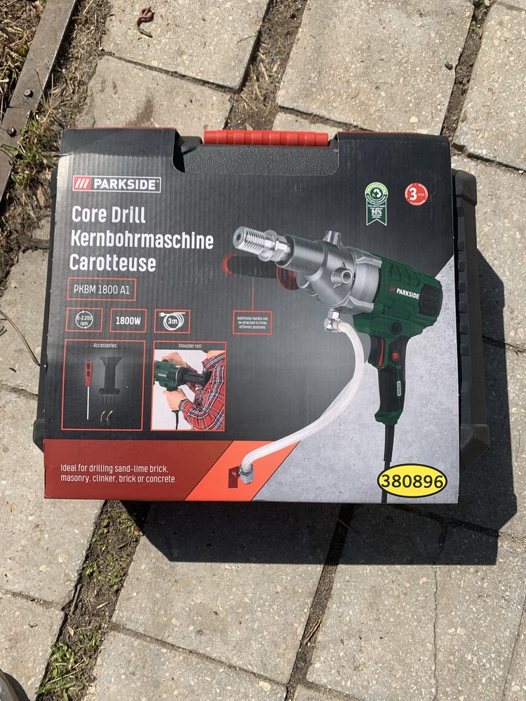 Станок для колонкового бурения 1800 Вт. Parkside PKBM 1800 A1