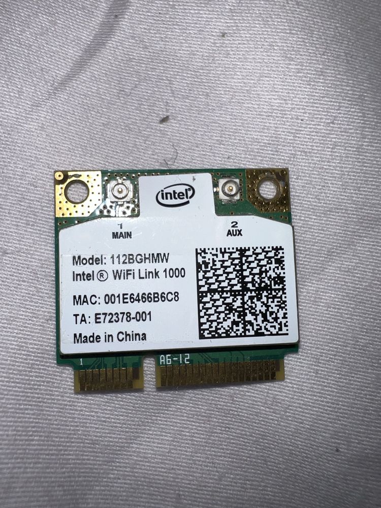 Model: 112BGHMW Intel WiFi Link 1000