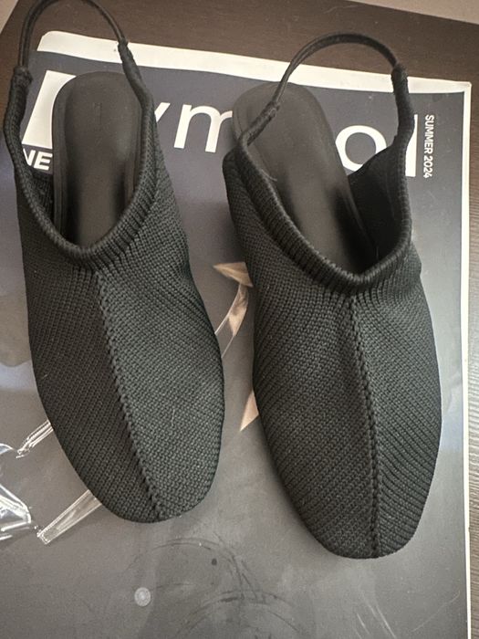 Мюли кожа/ вязка  zara home